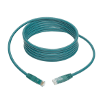 Tripp Lite 10ft Cat6 Gigabit Molded Patch Cable RJ45 M/M 550MHz 24AWG Green - 128 MB/s - Patch Cable - 10ft - 1 x RJ-45 Male Network - 1 x RJ-45 Male Network - Gold-plated Contacts - Green