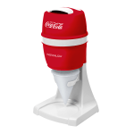 Coca-Cola CKESHVICE2CR Electric Shaved Ice & Snow Cone Maker, 6-1/4in x 12-15/16in, Red