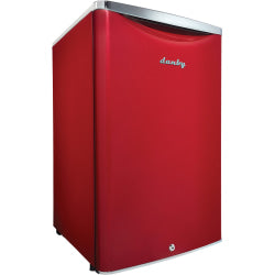 Danby 4.4 Cu.Ft. Compact Refrigerator - 4.40 ftÃƒâ€šÃ‚Â³ - Auto-defrost - Auto-defrost - Reversible - 4.40 ftÃƒâ€šÃ‚Â³ Net Refrigerator Capacity - Red - Metallic - Chrome