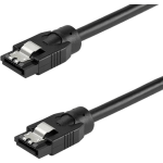 StarTech.com 0.6 m Round SATA Cable - Latching Connectors - 6Gbs SATA Cord - SATA Hard Drive Power Cable - (SATRD60CM) - 0.6 m round SATA cable with straight latching connections