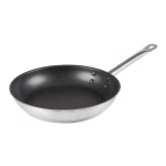 Hoffman Browne Steel Non-Stick Frying Pans, 9-1/2in, Silver/Black, Set Of 12 Pans