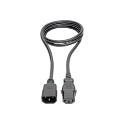 Eaton Tripp Lite Series Power Extension Cord, Locking C13 to C14 PDU Style - 10A, 250V, 18 AWG, 4 ft. (1.22 m) - Power extension cable - power IEC 60320 C13 locking to IEC 60320 C14 - AC 100-250 V - 10 A - 4 ft - black