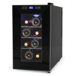 Black+Decker Thermoelectric Wine Cellar, 8-Bottle Capacity, Clear/Black