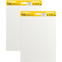 Post-it Super Sticky Easel Pads, 25in x 30in, White, Pack Of 2 Pads