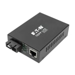 Eaton Tripp Lite Series Gigabit Multimode Fiber to Ethernet Media Converter, POE+ - 10/100/1000 SC, 850 nm, 550 m (1804 ft.) - Fiber media converter - 1GbE - 10Base-T, 100Base-TX, 1000Base-T - RJ-45 / SC multi-mode - up to 1800 ft - 850 nm