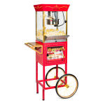 Nostalgia Electrics NKPCONCRT10RD Concession Popcorn Cart, Red