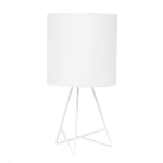 Simple Designs Down To The Wire Table Lamp, 13-1/2inH, White