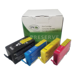 IPW Preserve Remanufactured High-Yield Black And Cyan, Magenta, Yellow Ink Cartridge Replacement For HP 902XL, Pack Of 4, 140-902-ODP