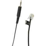 Jabra GN 1200 3,5mm jack - mod plug, 2m - 6.56 ft Mini-phone/RJ-9 Audio Cable for Phone, Headset - First End: 1 x RJ-9 Phone - Second End: 1 x Mini-phone Audio - 1