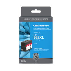 Office Depot Brand Remanufactured High-Yield Black Ink Cartridge Replacement For HP 932XL, OD932XLB