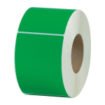 Partners Brand Color Thermal Labels, THL130DN, Rectangle, 4in x 6in, Dark Green, 1,000 Labels Per Roll, Pack Of 4 Rolls