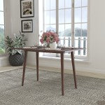 Flash Furniture Hatfield Mid-Century Modern Wood Dining Table, 29-3/4inH x 30inW x 47-1/4inD, Dark Walnut