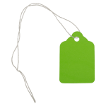 JAM Paper Gift Tags, 1 3/4in x 1 1/8in, Lime Green, Pack Of 50