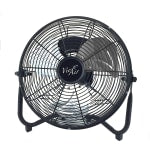 Vie Air High-Velocity 20in 3-Speed Floor Fan, 24inH x 23-1/2inW, Black