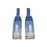 Tripp Lite Cat6 Cat5e Gigabit Molded Patch Cable RJ45 M/M 550MHz Blue 35ft - 128 MB/s - 35 ft - Blue