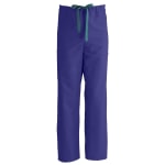 Medline ComfortEase Unisex Tall Non-Reversible Drawstring Cargo Scrub Pants, X-Large, Purple