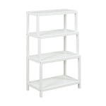 New Ridge Home Goods Dunnsville 37inH 4-Tier Bookcase, White