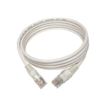 Tripp Lite Cat5e 350 MHz Snagless Molded UTP Patch Cable (RJ45 M/M), White, 15 ft. - First End: 1 x RJ-45 Male Network - Second End: 1 x RJ-45 Male Network - 1 Gbit/s - Patch Cable - Gold Plated Contact - 26 AWG - White