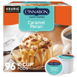 Green Mountain Coffee Cinnabon Caramel Pecan K-Cup Pods, Light Roast, Box Of 96 Pods