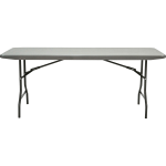 Iceberg IndestrucTable Commercial Folding Table, Charcoal