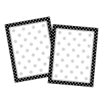 Barker Creek Computer Paper, Letter Paper Size, 60 Lb, Black & White Dot, 100 Sheets