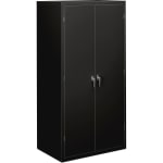 HON Brigade Storage Cabinet, Fully Assembled, 72in H x 36in W x 18 1/4inD, Black