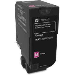 Lexmark 74C1HM0 High-Yield Return Program Magenta Toner Cartridge