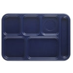 Cambro Co-Polymer Compartment Trays, Navy Blue, Pack Of 24 Trays