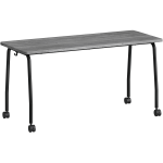 Lorell Training Table - For - Table TopLaminated Top - 300 lb Capacity - 29.50in Table Top Length x 23.63in Table Top Width x 1in Table Top Thickness - 59in Height - Assembly Required - Weathered Charcoal - Particleboard Top Material - 1 Each