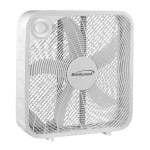 Brentwood Kool Zone 20in Box Fan, 20in x 20in, White