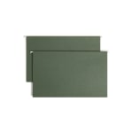 Smead Premium-Quality Hanging Folders, Without Tabs, Legal Size, Standard Green, Pack Of 25