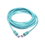 Tripp Lite Cat6a Snagless Shielded STP Patch Cable 10G, PoE, Aqua M/M 20ft - First End: 1 x RJ-45 Male Network - Second End: 1 x RJ-45 Male Network - 1.25 GB/s - Patch Cable - Shielding - Aqua