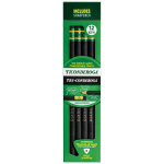 Ticonderoga Tri-Conderoga Triangular Pencils, #2 Lead, Medium Soft, Pack of 12