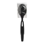 Dixie Ultra SmartStock Series-W Polypropylene Plastic Wrapped Cutlery, Tea Spoons, Black, 40 Per Pack, Case Of 24 Packs