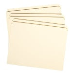 Smead Reinforced Tab Manila File Folders, Letter Size, Straight Cut, Box Of 100