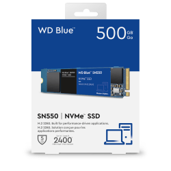 Western Digital Blue SN550 NVMe Internal SSD, 500GB, Blue