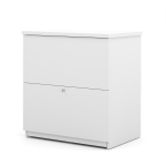 Bestar Universel 28-7/16inW x 19-5/8inD Lateral 2-Drawer File Cabinet, White