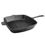 Gibson Home General Store Addlestone Pre-Seasoned Cast Iron Grill Pan, 10in, Black