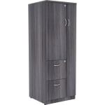 Lorell Relevance Tall 24inW Storage Cabinet, Weathered Charcoal