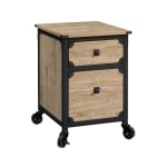 Sauder River 20-1/8inW x 23-1/8inD Lateral Mobile Pedestal File Cabinet, Milled Mesquite