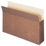 Smead Expanding File Pockets, 3 1/2in Expansion, 9 1/2in x 14 3/4in, 30% Recycled, Redrope