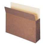 Smead Expanding File Pockets, 3 1/2in Expansion, 9 1/2in x 11 3/4in, 30% Recycled, Redrope