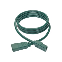 Eaton Tripp Lite Series Heavy-Duty PDU Power Cord, C13 to C14 - 15A, 250V, 14 AWG, 6 ft. (1.83 m), Green - Power extension cable - IEC 60320 C14 to power IEC 60320 C13 - 6 ft - green