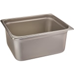 Hoffman Tech Browne Stainless Steel Steam Table Pans, 1/4 Size, Silver, Case Of 24 Pans