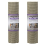 Duck Brand Select-Grip EasyLiner Non-Adhesive Shelf And Drawer Liners, 20in x 24ft, Brownstone, Pack Of 2 Rolls