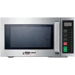 Magic Chef MCCM910ST .9 Cubic-ft Commercial Microwave - Single - 0.9 ftÃƒâ€šÃ‚Â³ Capacity - Microwave - 3 Power Levels - 1000 W Microwave Power - FuseStainless Steel - Countertop