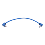 Tripp Lite Cat6 Patch Cable Up-Angled / Down Angled UTP Molded M/M Blue 1ft - First End: 1 x RJ-45 Male Network - Second End: 1 x RJ-45 Male Network - 128 MB/s - Patch Cable - Blue