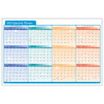 ComplyRight 2025 Calendar Planner, 36in x 24in, Quarterly, Multi-Color