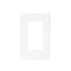 Tripp Lite Single-Gang Faceplate, Decora Style - Vertical, White - Faceplate - wall mountable - white - 1-gang