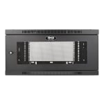 Tripp Lite SmartRack 6U Low-Profile Switch-Depth-Plus Wall-Mount Rack Enclosure Cabinet, Wide - Rack enclosure cabinet - wall mountable - black - 6U - 19in